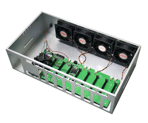 Metal Madencilik Teçhizatı Çerçevesi Atx Rtx Gtx Grafik Kartı İçin Yeni 4 Gpu Madencilik Teçhizatı Kılıfı Kullanıldı