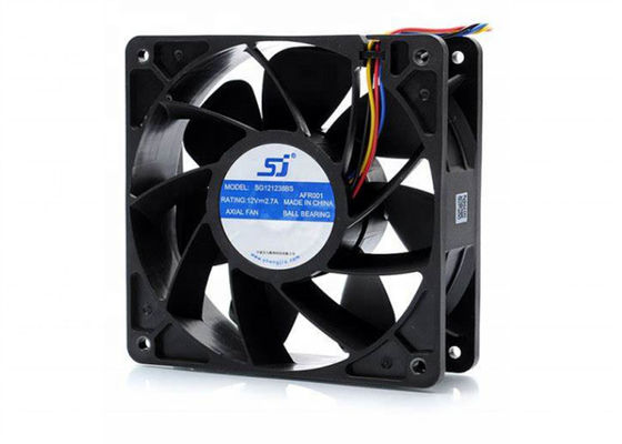 Eksenel Yüksek Hızlı Soğutma Fanı, SG121238BS 2.7A S7 S9 Sunucu Rafı Soğutma Fanları 250g