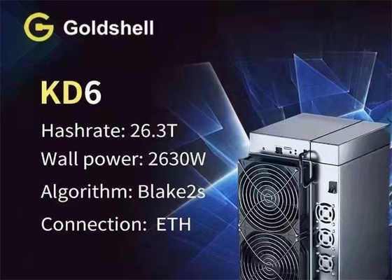 2630W Asic KDA Miner 26.3TH/S Goldshell KD6 Sunucusu